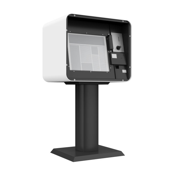 孤立的自动卖报机图片下载