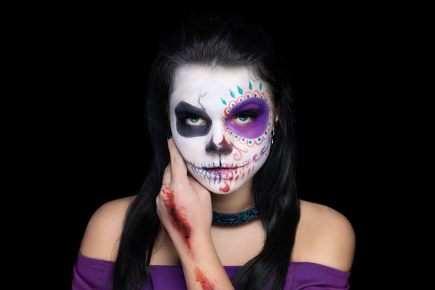 女孩明亮的妆容图片下载