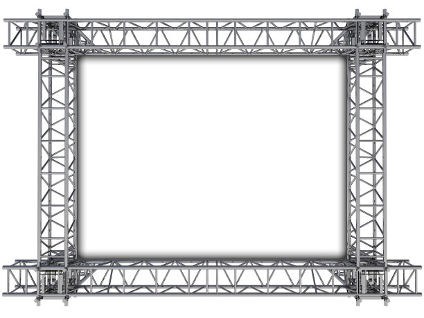 铁矩形建筑框架文本copyspace图片下载
