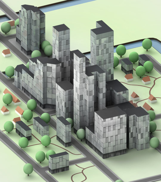 城市景观与办公建筑发展图片下载