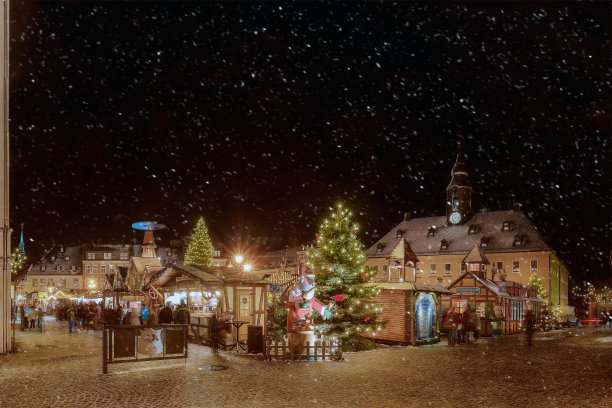 圣诞市场Annaberg图片下载