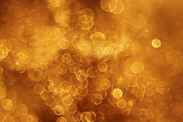 金色圣诞彩灯散景背景图片下载