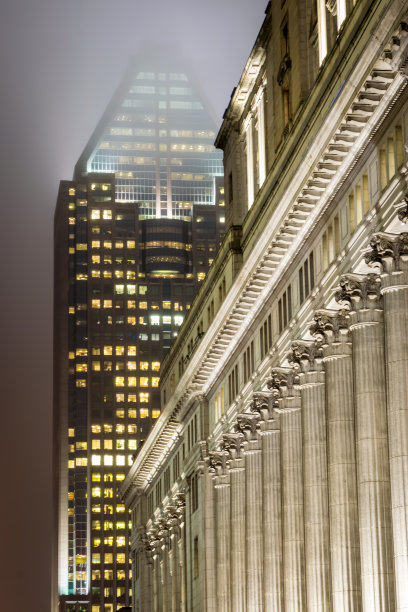 蒙特利尔的雨夜。图片下载