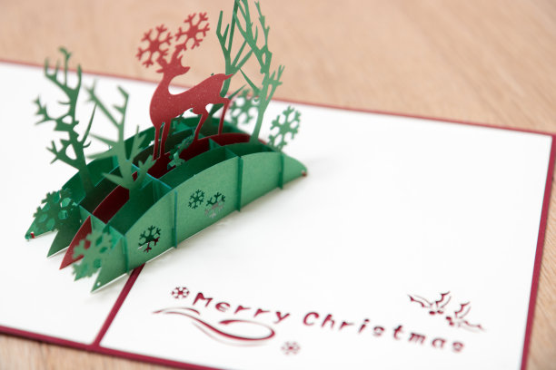 圣诞贺卡，在空白纸上留有拷贝空间图片下载