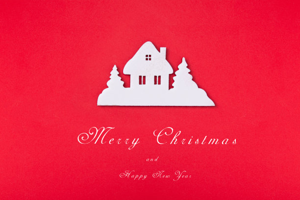 圣诞家以红色为背景，有姜饼、糖，象征新年。图片下载