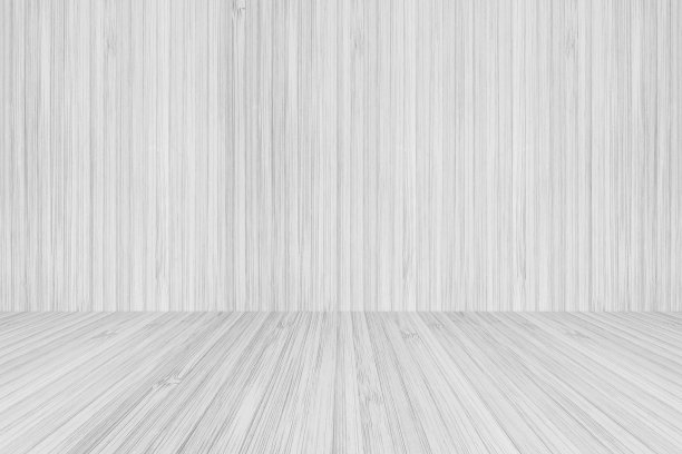 木地板透视视图上的木纹墙在浅白灰色背景为桑拿房室内设计装饰背景图片下载