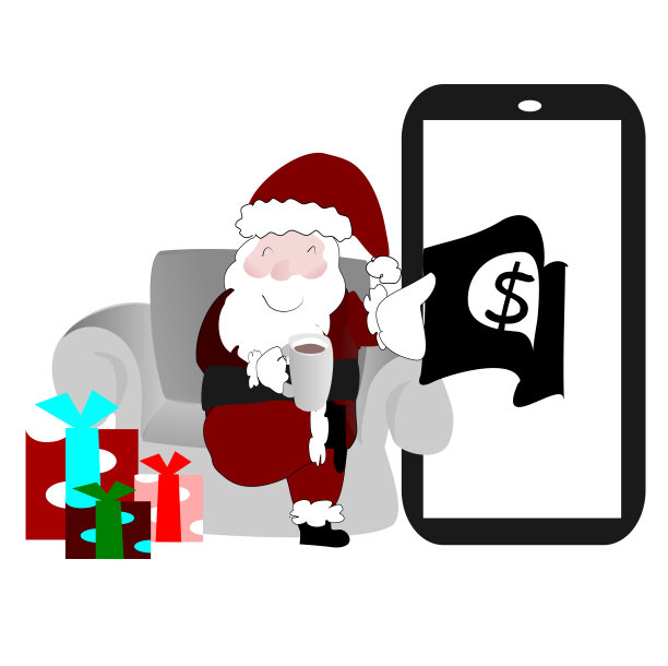 圣诞老人和礼物图片下载