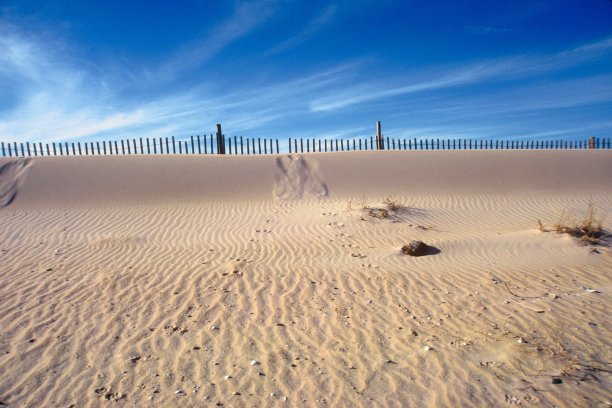 沙丘，海滩，天空，无人，宁静的景象图片下载