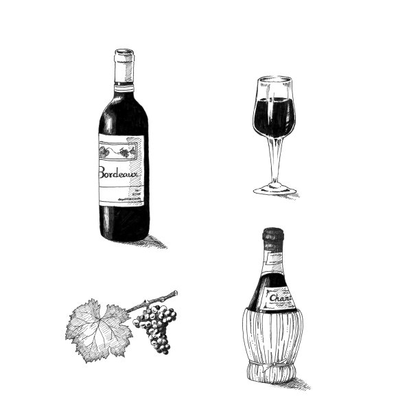 葡萄酒和葡萄图片下载