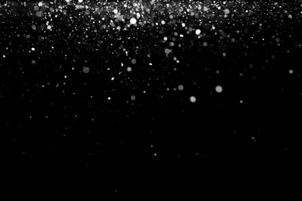雪纹理在黑色背景上覆盖图片下载