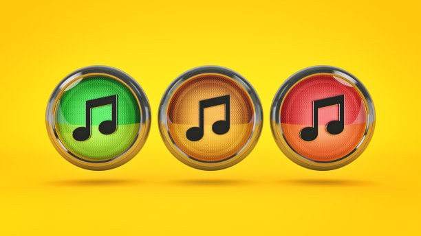 音乐时尚偶像。三维渲染图片下载