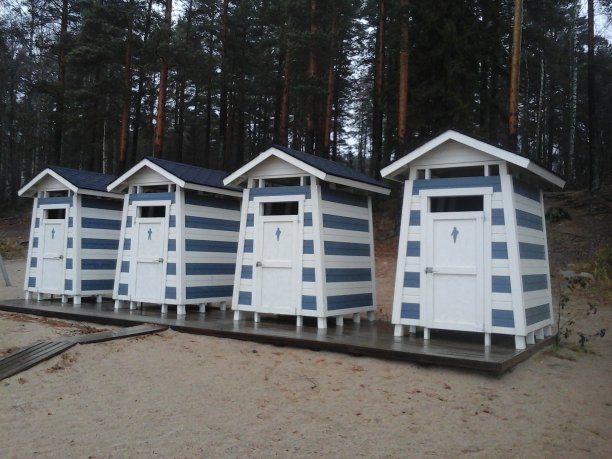 海滩上的小屋图片下载