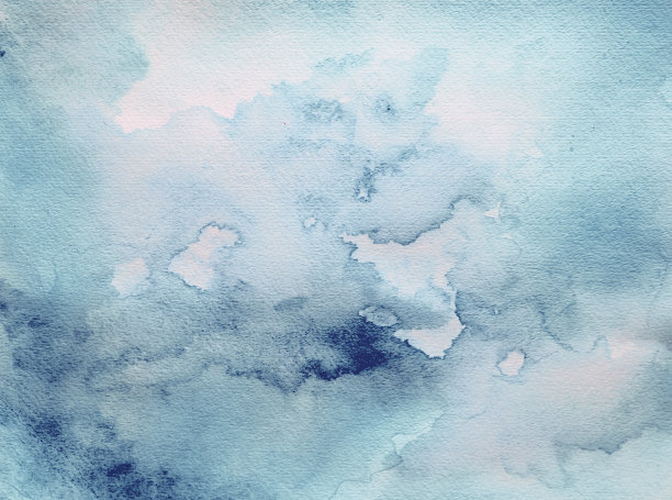 蓝色和绿色水彩背景图片下载