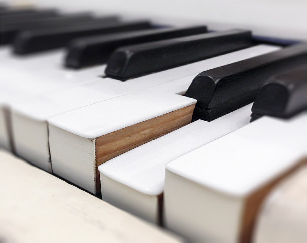 一些钢琴键的特写图片下载