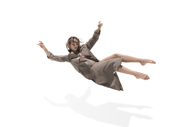 美丽苗条的年轻女性现代爵士现代风格芭蕾舞者图片下载