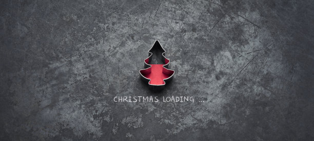 圣诞装载-树节日黑板金属红色有趣幽默图片下载