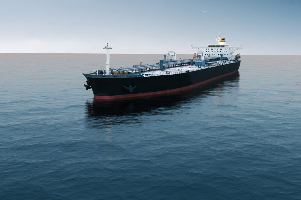 海上油轮三维鸟瞰图图片下载