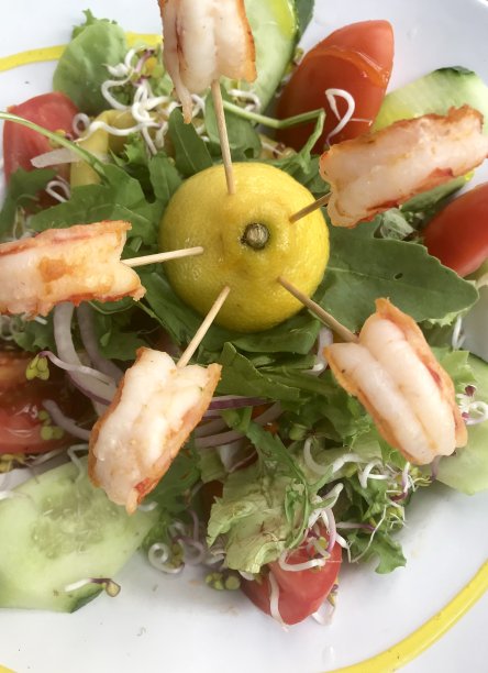 烤虾沙拉图片下载