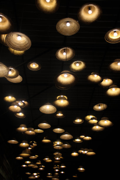 黑暗中的灯泡。图片下载