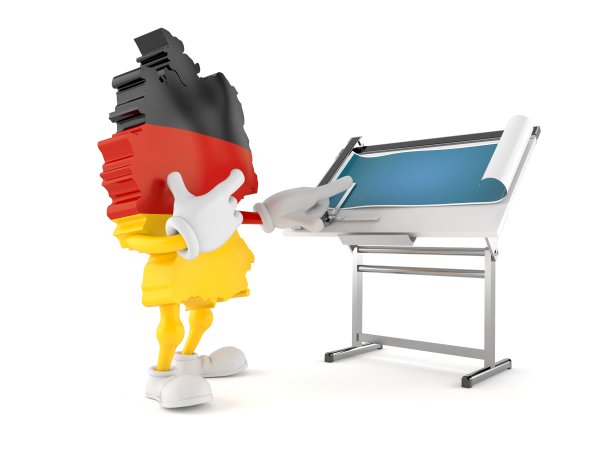 带有蓝图的德国性格图片下载