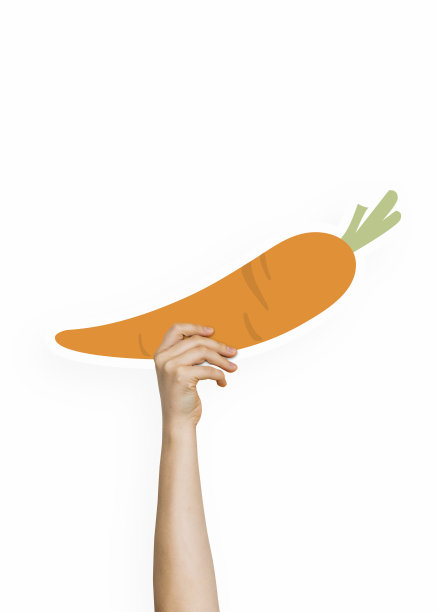 手里拿着胡萝卜纸板道具图片下载