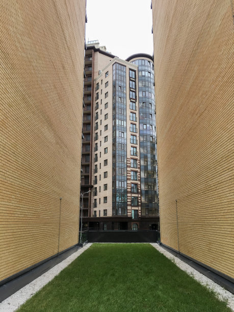 圣彼得堡的架构。现代化的新住宅区的公寓图片下载