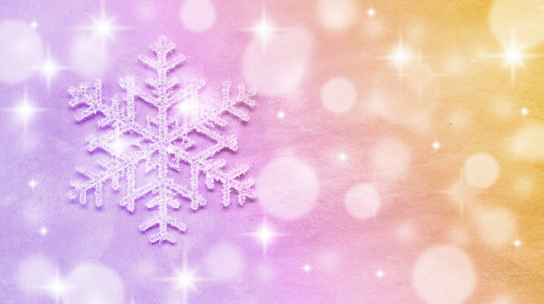 雪花和散景图片下载