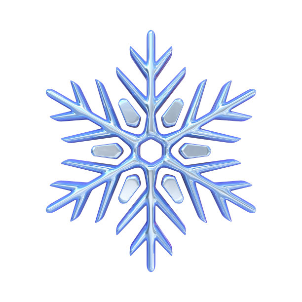 蓝色的雪花3 d图片下载