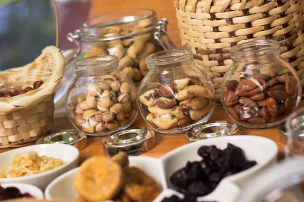 健康的干果和核桃类水果图片下载