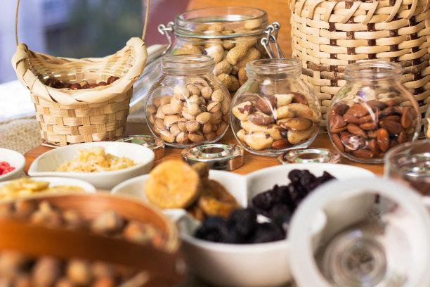 健康的干果和核桃类水果图片下载