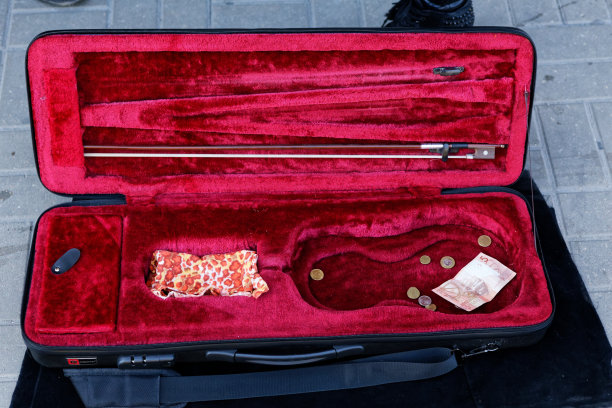 带钱的小提琴盒图片下载