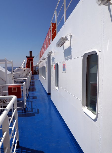 船甲板上的透视图片下载