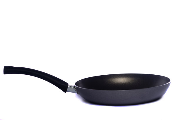 孤立的圆形煎锅图片下载