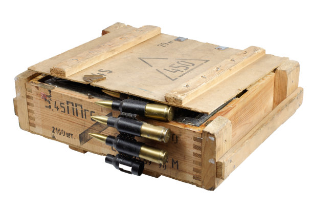 带弹药带的军用箱图片下载