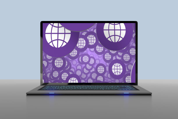 笔记本电脑和社交媒体符号图片下载