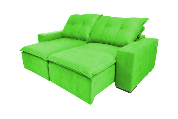 现代颜色绒面革沙发沙发孤立在白色背景图片下载