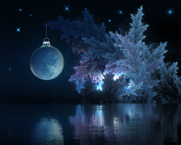 现代圣诞节组成图片下载