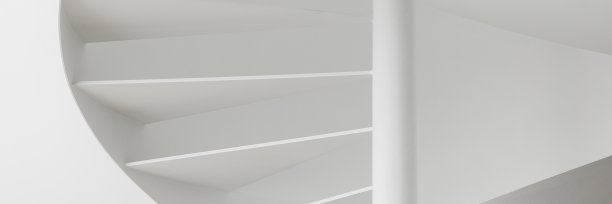 白色螺旋楼梯图片下载