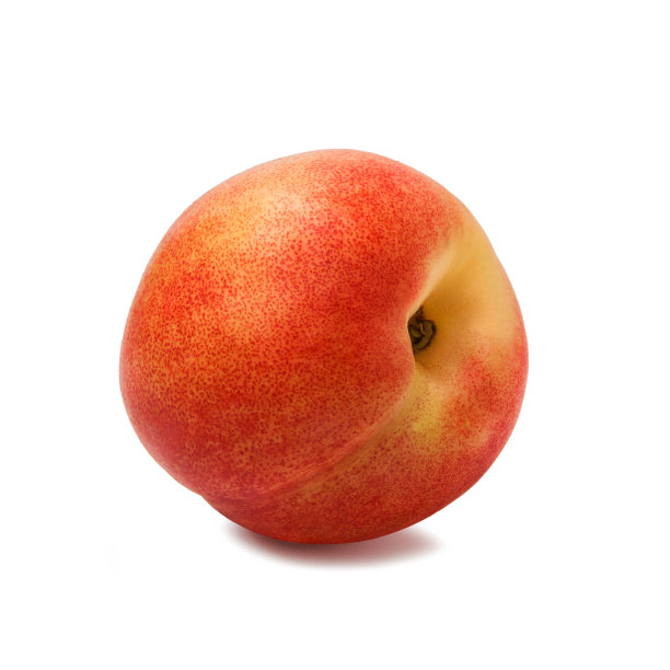 在白色背景上孤立的油桃图片下载