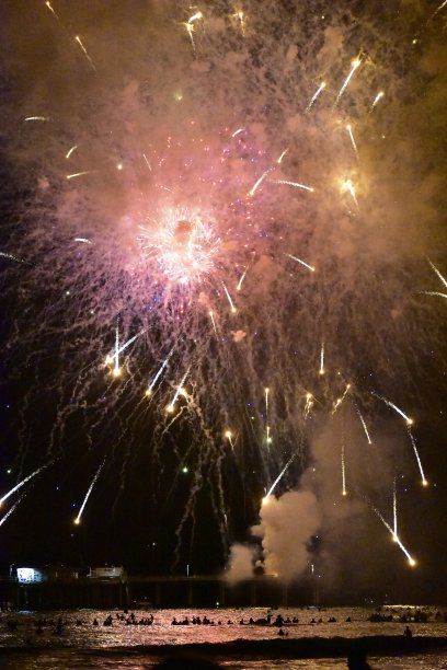 7月4日加州圣地亚哥的烟火。图片下载