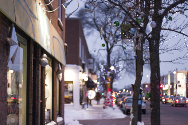 城里的圣诞节图片下载