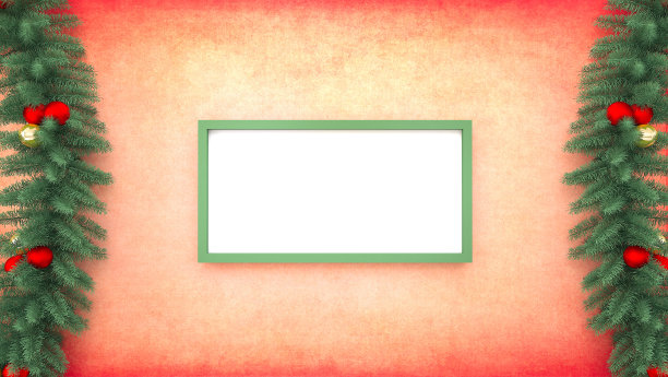 区域圣诞树和背景-拷贝空间图片下载