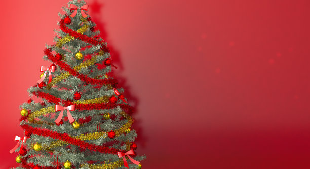 区域圣诞树和背景-拷贝空间图片下载