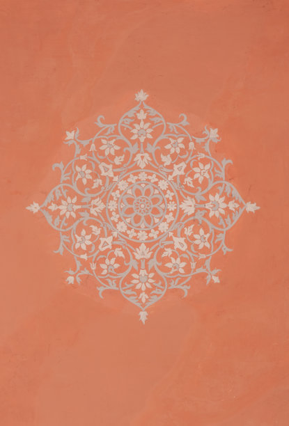 印度曼荼罗天花板画图片下载