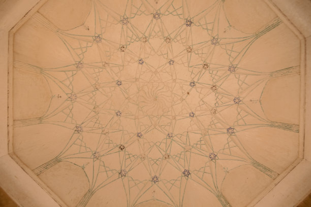 印度曼荼罗天花板画图片下载