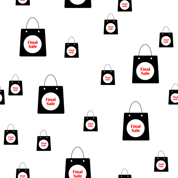 无缝图案黑色星期五销售字灯箱上的白色桌子图片下载