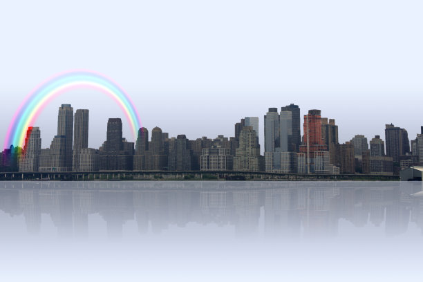 城市和反思图片下载