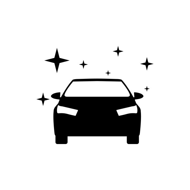 洗车图标上的白色背景图片下载