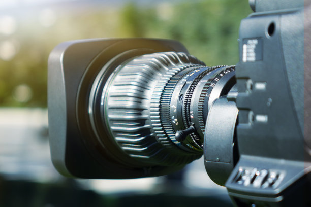 摄像机镜头-室外电视演播室-对焦镜头图片下载