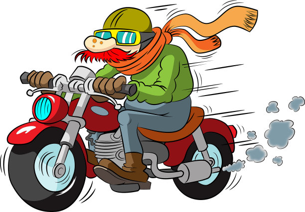 骑摩托车的人图片下载